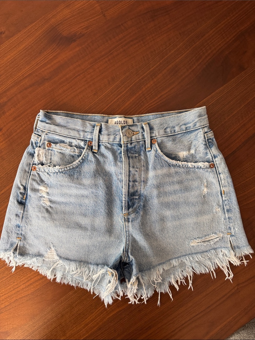 AGOLDE Jaden Jean Short Sz 26 - Picture 3 of 9